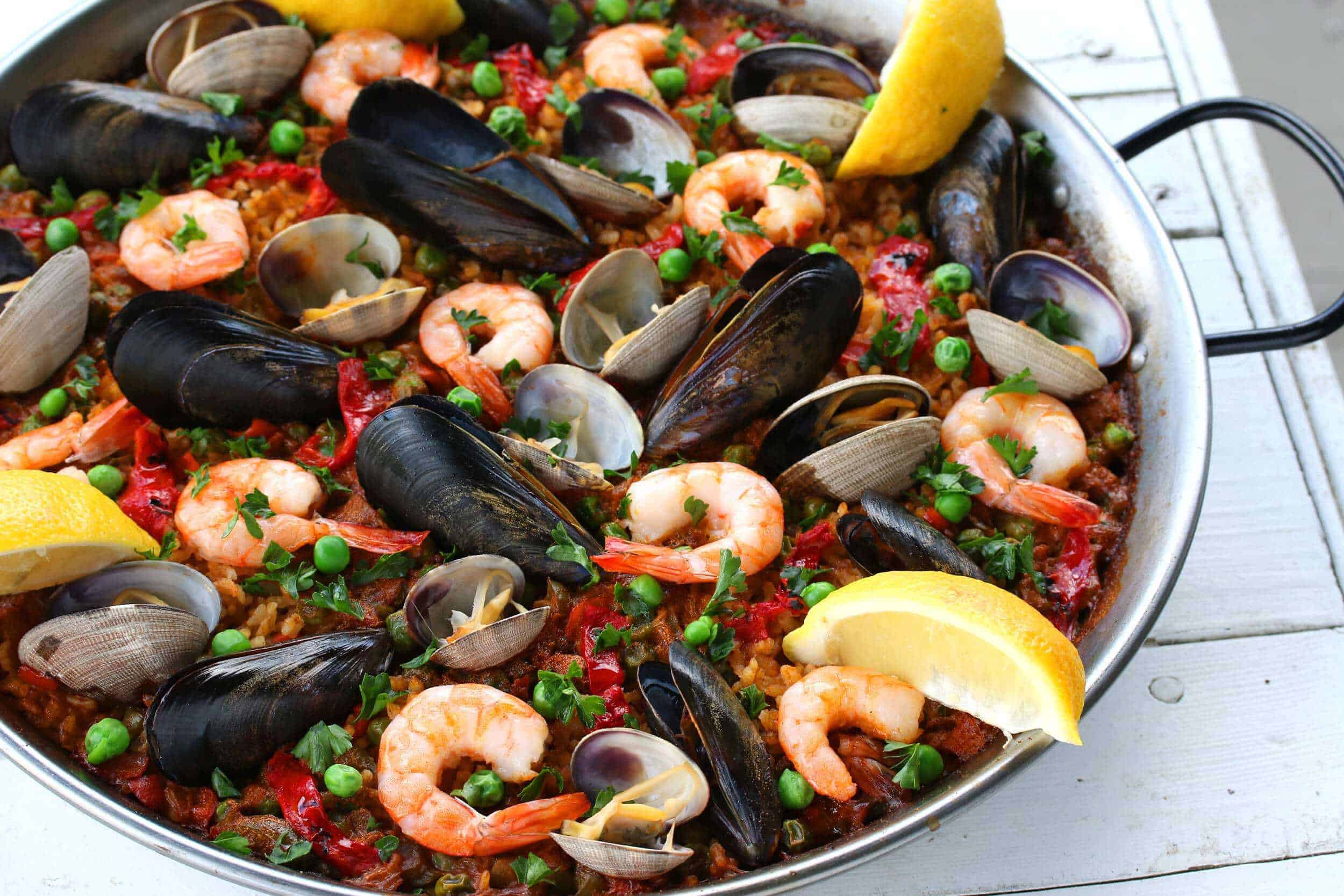 foto paella de mariscos